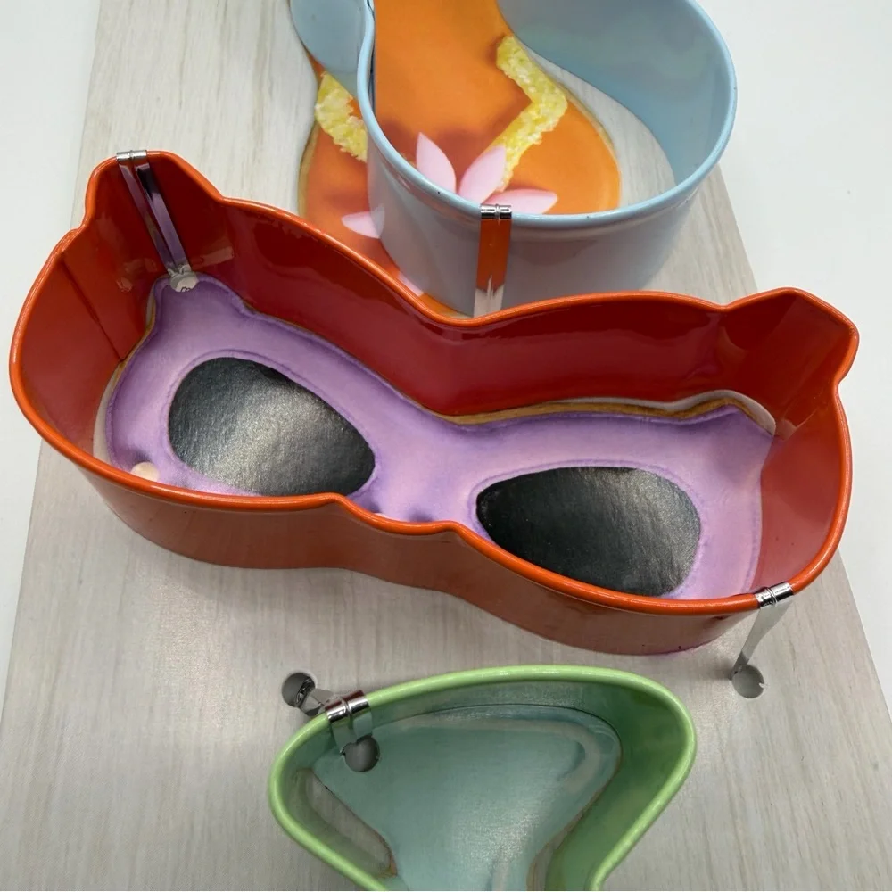 Wilton summer theme cookie cutters Sunglasses Margarita Glass Flip Flop Sandals